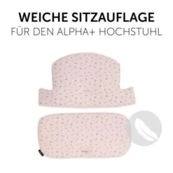 Hauck Sitzauflage Alpha Highchair Pad Select, Jersey Flowers Rose -Ausgewählte Baby- Und Kindergeschäfte 22941634 04