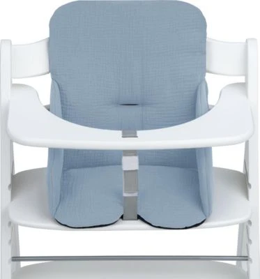 Hauck Sitzverkleinerer Für Alpha Hochstuhl, Dusty Blue 4 Hauck Sitzverkleinerer Für Alpha Hochstuhl, Dusty Blue – Bild 4