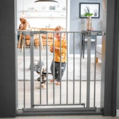 Hauck Stop N Safe 2 + 9cm Ext. Schutzgittererweiterung -Ausgewählte Baby- Und Kindergeschäfte 4007923597323.pt13.stop n safe 2 incl. 9cm extension silver