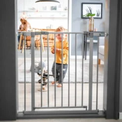 Hauck Stop N Safe 2 + 9cm Ext. Schutzgittererweiterung -Ausgewählte Baby- Und Kindergeschäfte 4007923597323.pt13.stop n safe 2 incl. 9cm extension silver 1