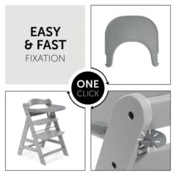 Hauck Alpha Click Tray Esstablett -Ausgewählte Baby- Und Kindergeschäfte 4007923661598.pt02.alpha click tray grey