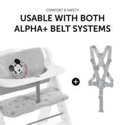 Hauck Highchair Pad Deluxe Sitzkissen Mickey Mouse -Ausgewählte Baby- Und Kindergeschäfte 4007923667781.pt04.highchair pad deluxe mickey mouse grey