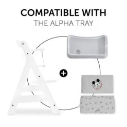 Hauck Highchair Pad Deluxe Sitzkissen Mickey Mouse -Ausgewählte Baby- Und Kindergeschäfte 4007923667781.pt06.highchair pad deluxe mickey mouse grey