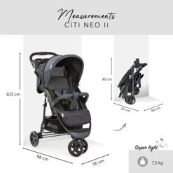 Hauck Buggy Citi Neo II, Caviar/stone 9 Hauck Buggy Citi Neo II, Caviar/stone -Ausgewählte Baby- Und Kindergeschäfte 4966801 04