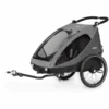 Hauck 2in1 Fahrradanhänger Und Buggy Dryk Duo Grau