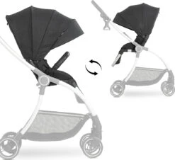 HAUCK Buggy Colibri, Melange Black -Ausgewählte Baby- Und Kindergeschäfte hauck buggy colibri melange black 2