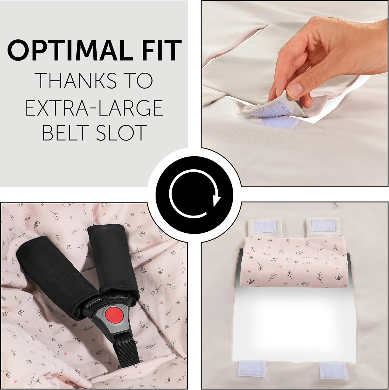 HAUCK Einschlagdecke Snuggle N Dream, Beige Bloom 10 HAUCK Einschlagdecke Snuggle N Dream, Beige Bloom – Bild 10