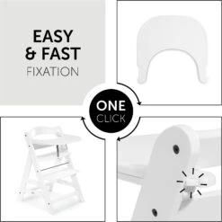 HAUCK Essbrett Alpha Click Tray, White -Ausgewählte Baby- Und Kindergeschäfte hauck essbrett alpha click tray white 4