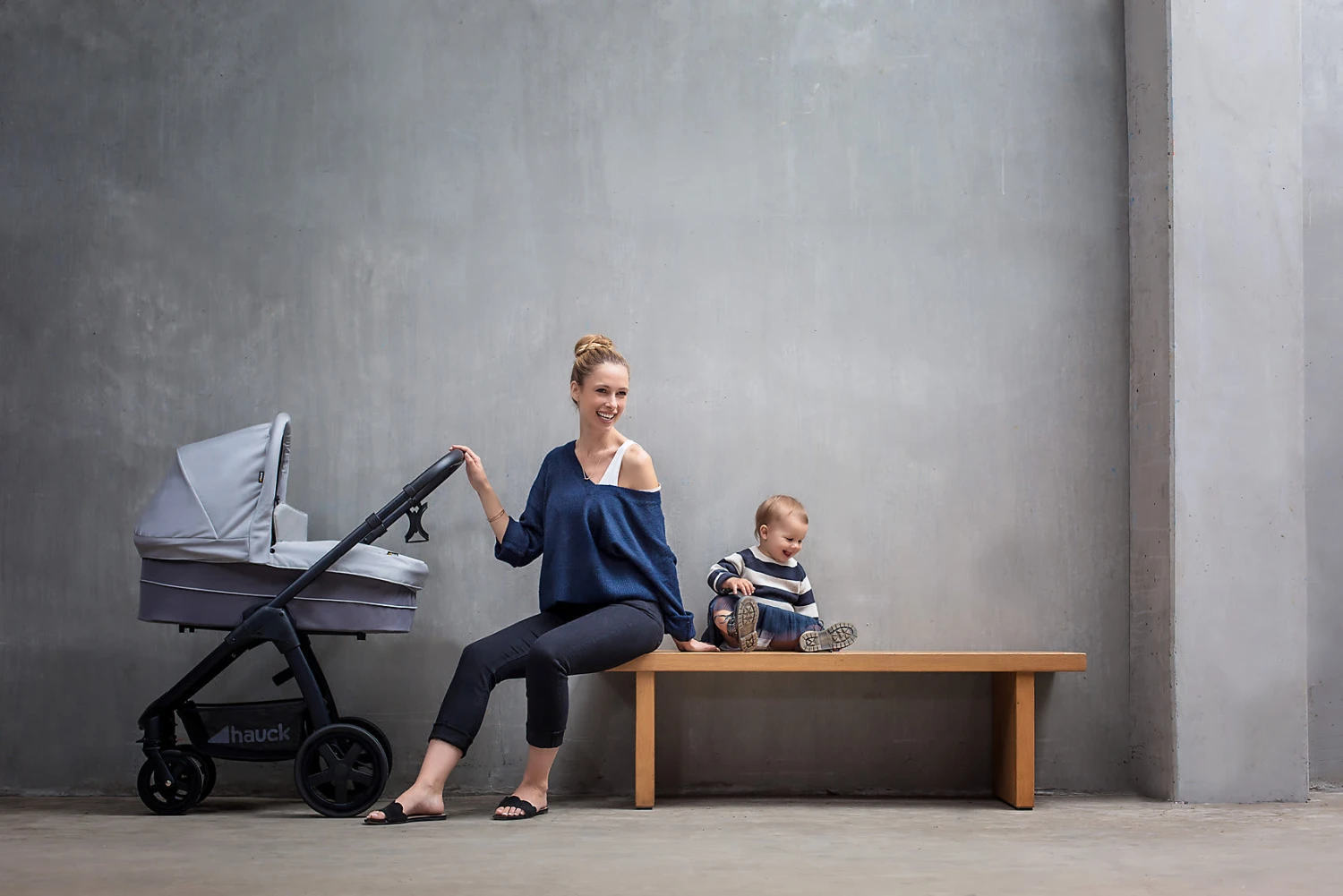 HAUCK Kinderwagenaufsatz Für Saturn R & Mars, Lunar/Stone 2 HAUCK Kinderwagenaufsatz Für Saturn R & Mars, Lunar/Stone – Bild 2