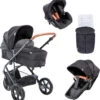 HAUCK Kombi Kinderwagen Pacific 3 Shop N Drive, Caviar