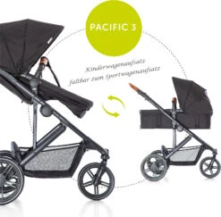 HAUCK Kombi Kinderwagen Pacific 3 Shop N Drive, Caviar -Ausgewählte Baby- Und Kindergeschäfte hauck kombi kinderwagen pacific 3 shop n drive caviar 3