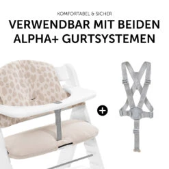 HAUCK Sitzauflage Alpha Highchair Pad Select, Musselin Leo Natural -Ausgewählte Baby- Und Kindergeschäfte hauck sitzauflage alpha highchair pad select musselin leo natural 6