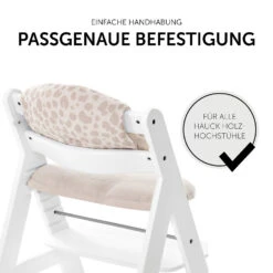 HAUCK Sitzauflage Alpha Highchair Pad Select, Musselin Leo Natural -Ausgewählte Baby- Und Kindergeschäfte hauck sitzauflage alpha highchair pad select musselin leo natural 7