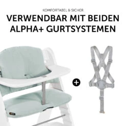 HAUCK Sitzauflage Alpha Highchair Pad Select, Musselin Mint -Ausgewählte Baby- Und Kindergeschäfte hauck sitzauflage alpha highchair pad select musselin mint 6