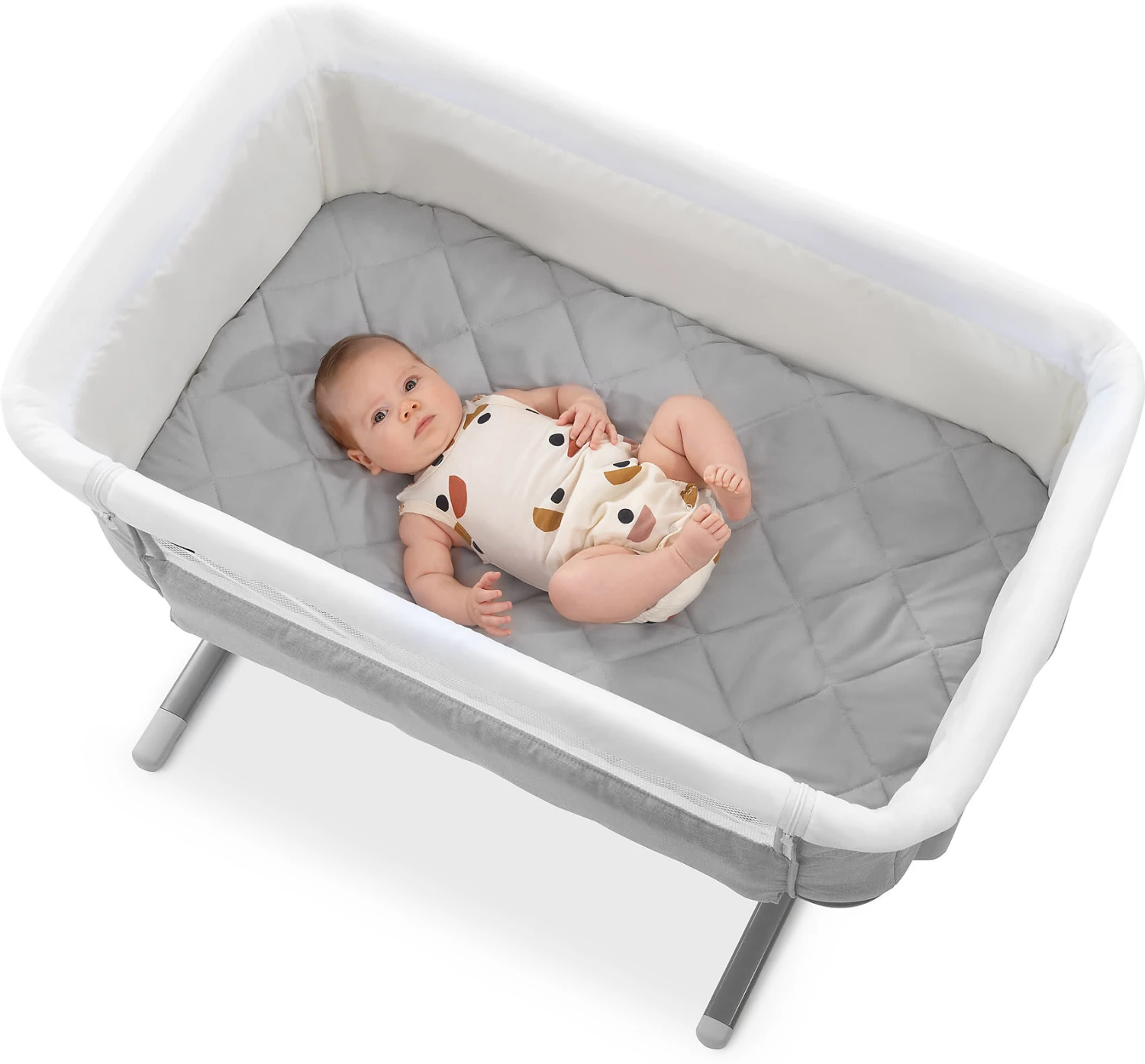 HAUCK Spannbetttuch Bed Me 80x50, Grey 2 HAUCK Spannbetttuch Bed Me 80x50, Grey – Bild 2