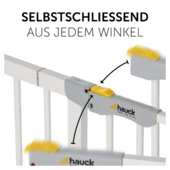 HAUCK Tür- Und Treppenschutzgitter Clear Step Autoclose, 75-80 Cm, White -Ausgewählte Baby- Und Kindergeschäfte hauck tur und treppenschutzgitter clear step autoclose 75 80 cm white 5