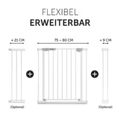 HAUCK Tür- Und Treppenschutzgitter Clear Step Autoclose, 75-80 Cm, White -Ausgewählte Baby- Und Kindergeschäfte hauck tur und treppenschutzgitter clear step autoclose 75 80 cm white 8