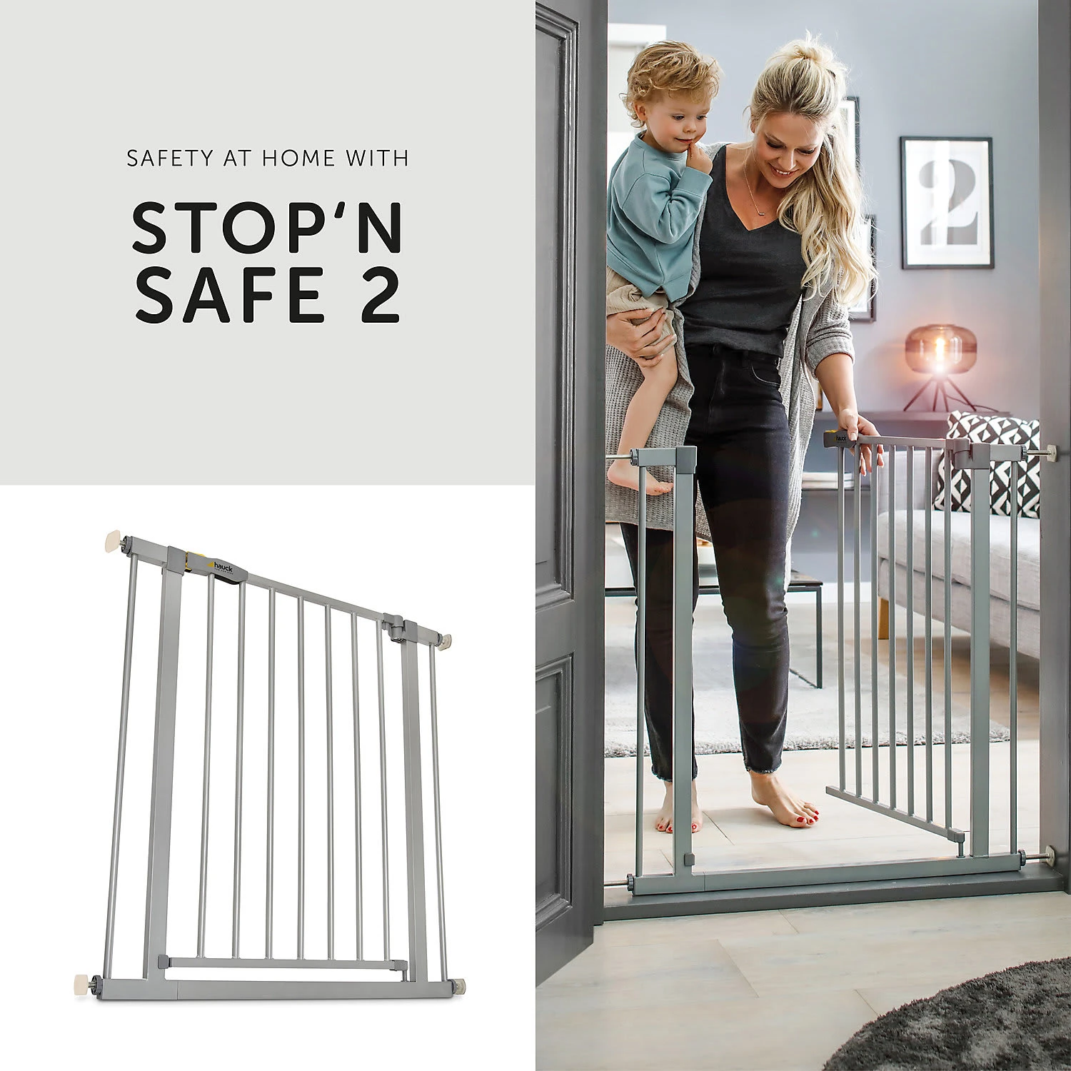 HAUCK Tür-und Treppenschutzgitter Stop N Safe 2, 84 - 89cm Inkl. 9cm Verlängerung... 4 HAUCK Tür-und Treppenschutzgitter Stop N Safe 2, 84 - 89cm Inkl. 9cm Verlängerung... – Bild 4