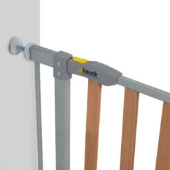 HAUCK Tür-und Treppenschutzgitter Wood Lock Safety Gate, 75 - 81cm, Silber -Ausgewählte Baby- Und Kindergeschäfte hauck tur und treppenschutzgitter wood lock safety gate 75 81cm silber 3